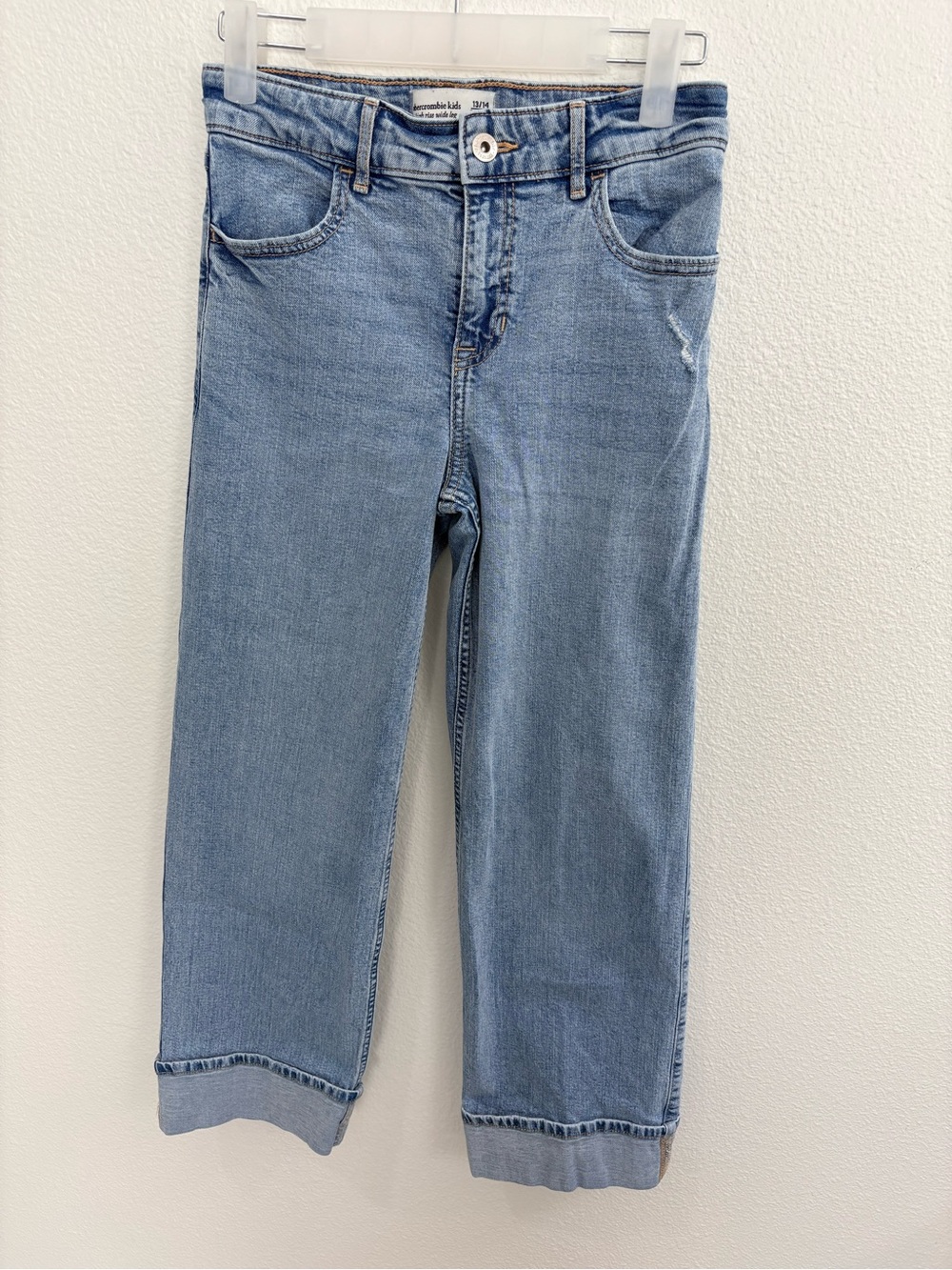 Abercrombie Kids - Girls High Rise Wide Leg Jeans 13/14 Regular